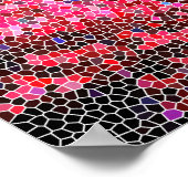 Roze koraalkunst poster (Hoek)