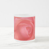 roze koraalroos matglas koffiemok (Center)