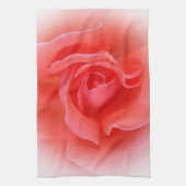 roze koraalroos theedoek (Verticaal)