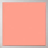 Roze koraalvaste kleur poster (Voorkant)