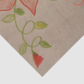Roze koraalweefsel tissuepapier (Detail)