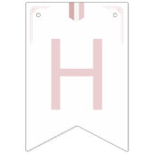 Roze Koreaanse Doljanchi Happy Birthday Vlaggetjes (Tweede vlag)