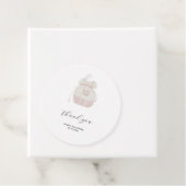 Roze Koreaanse Doljanchi voorkeurstag Bedankjes Labels (In situ)