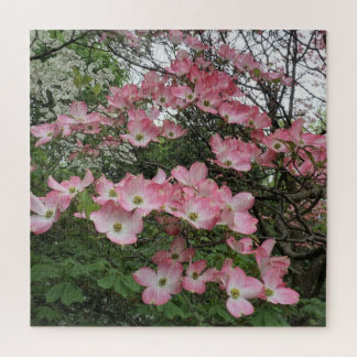 Roze kornoelje legpuzzel