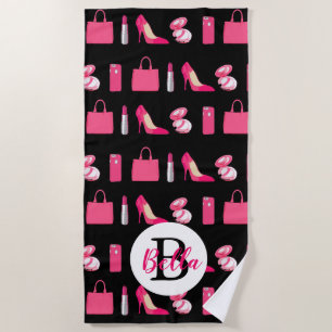 Roze korrelige dingen — heels purt make-up design strandlaken