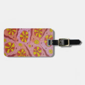 Roze kosmische Snoepjes Bagagelabel (Voorkant horizontaal)