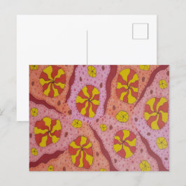 Roze kosmische Snoepjes Briefkaart