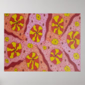 Roze kosmische Snoepjes Poster (Voorkant)