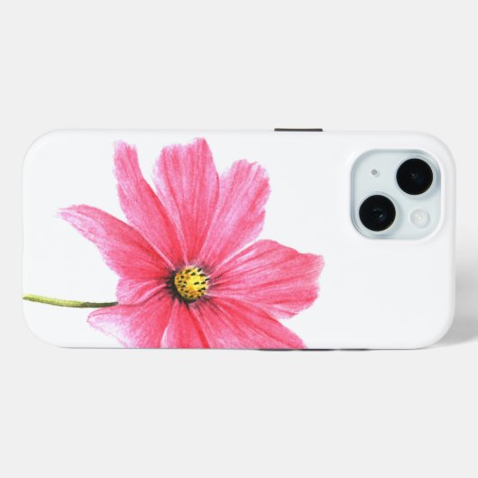  roze kosmos | Aangepaste Florentijnse telefoonkwe Case-Mate iPhone Case (Achterkant (horizontaal))