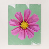 Roze Kosmos Bloem Chemie Puzzel (Verticaal)