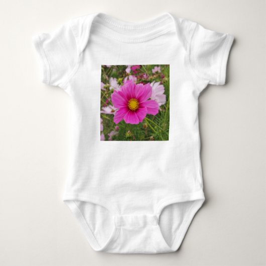  Roze Kosmos Bloem Romper (Voorkant)