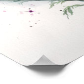 Roze Kosmos Bloemen Art Print Poster (Hoek)