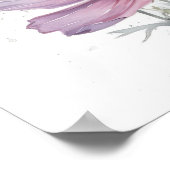 Roze Kosmos Bloemen Art Print Poster (Hoek)