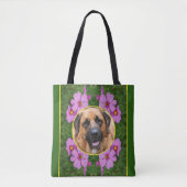 Roze Kosmos Bloemen Creëer Uw Eigen Foto Tote Bag (Voorkant)