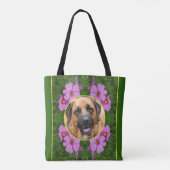 Roze Kosmos Bloemen Creëer Uw Eigen Foto Tote Bag (Achterkant)