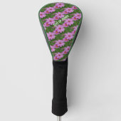 Roze Kosmos Bloemen Natuur Patroon Gepersonaliseer Golfheadcover (Voorkant)