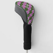 Roze Kosmos Bloemen Natuur Patroon Gepersonaliseer Golfheadcover (Schuin)