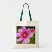 Roze kosmos bloemen tote bag (Voorkant)