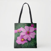 Roze kosmos Flowers Tote Bag (Voorkant)