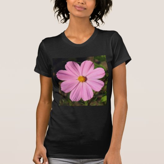 Roze kosmos (foto vierkant) t-shirt (Voorkant)
