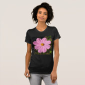 Roze kosmos (foto vierkant) t-shirt (Voorkant volledig)