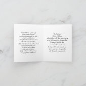 Roze Kosmos Tuin Voor Sympathie Dank u Bedankkaart (Binnen)