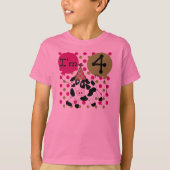 Roze Kow 4e verjaardag T-shirt (Voorkant)
