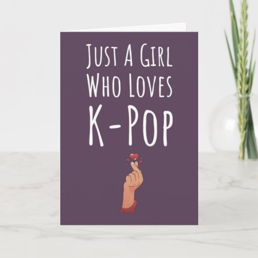 Roze Kpop Kaarten Voor Meisjes K Pop Voor Kinderen (Voorkant)