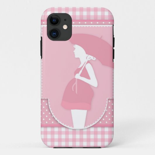 roze kraammoeder Case-Mate iPhone case (Achterkant)