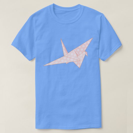 Roze kraan t-shirt (Design voorkant)