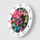 Roze krab Apple Flowers Grote Klok (Hoek)