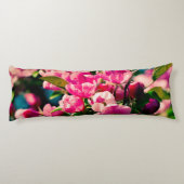 Roze krab Apple Flowers Lichaamskussen (Achterkant)