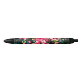 Roze krab Apple Flowers Zwarte Inkt Pen