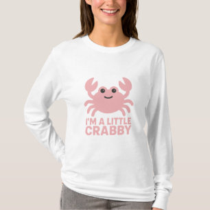 Roze Krab – Smoes “Ik ben een beetje kribbig” T-shirt