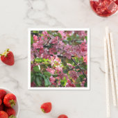 Roze Krabappel Bloemen Foto Servet (Insitu)