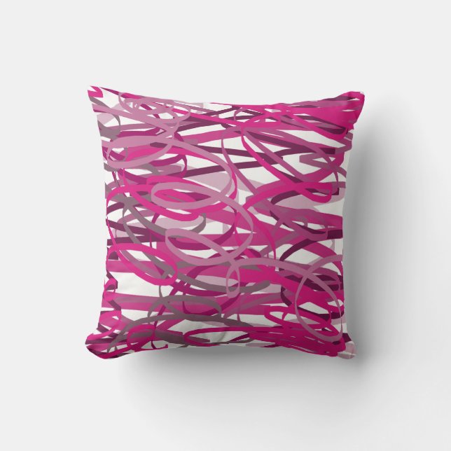 Roze krabbeltjes kussen (Voorkant)