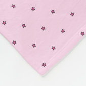 Roze kracht fleece deken (Hoek)