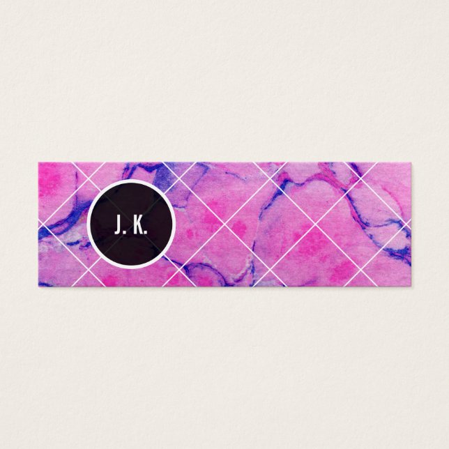 Roze Krachtig Geweldig Mini Visitekaartjes (Voorkant)