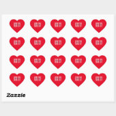 Roze Krachtige Gezonde Gewoontes Levens Hart Stick Sticker (Vel)
