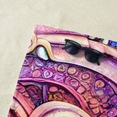 Roze Kraken Tentacles Octopus Strandlaken (In situ)