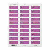 Roze krans Gelukkig Pasen Etiket (Full Sheet)