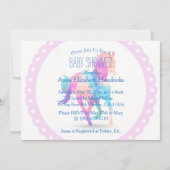 Roze krans geometrisch hardlooppaard Baby shower Kaart (Voorkant)