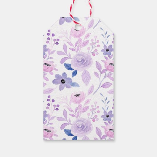 Roze krans voor Gift Labels & Gift Enclosures Cadeaulabel (Achterkant)