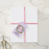 Roze krans voor Gift Labels & Gift Enclosures Cadeaulabel (Met Touw)