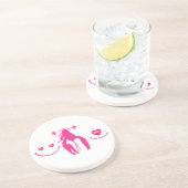 Roze kreeft, Valentijns Onderzetter (Zijkant)