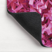 Roze kreukelvormige schijven Recyclen vulpapier Muismat (Hoek)