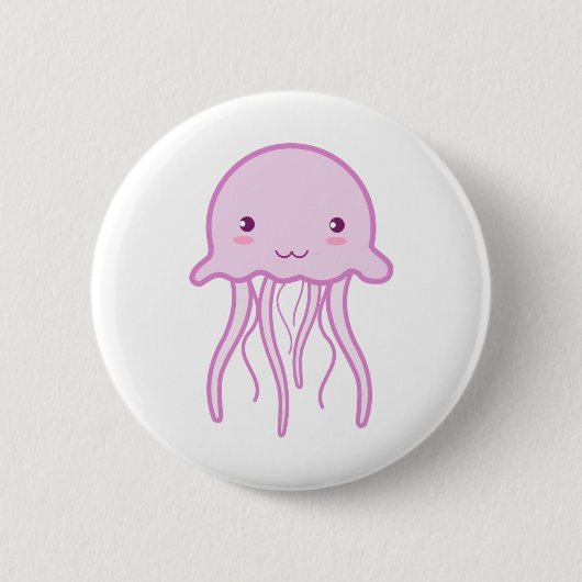 Roze kreupelvis ronde button 5,7 cm (Voorkant)