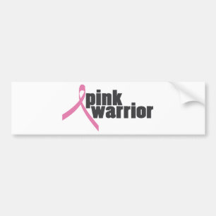 roze krijger (borstkanker) bumpersticker