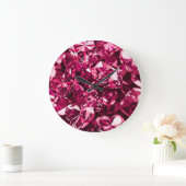 Roze kristal diamanten harten grote klok (Huis)