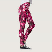 Roze kristal diamanten harten leggings (Rechts)